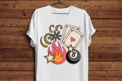Retro Gambling Tattoo PNG | Vintage Casino Sublimation Product Image 4