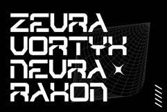 HEXRA Futuristic Display Typeface Product Image 7