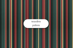 Red Green and Gold Elegant Vertical Striped Seamless Pattern Product Image 1