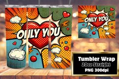 EYE-CATCHING 20oz Tumbler PNG , 3D Heart Product Image 1