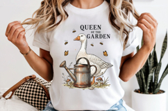 Queen Of The Garden PNG, Gardener Goose Png, Sublimation Product Image 6