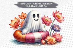 Halloween Ghost - Halloween clipart Sublimation PNG Design Product Image 1