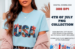 Faux Patchwork USA PNG | Sublimation DTF Product Image 7