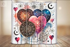 Celestial Love Tumbler Sublimation, 20 oz Tumbler Wrap Product Image 4