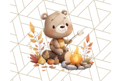 Woodland Autumn Critters PNG Clipart, Cute Fall Animals Product Image 3