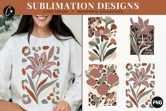 Boho Christian Mama Brushstroke PNG | Mothers Day Png Product Image 1