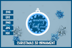 Christmas Ornament SVG,Christmas Paper cut SVG Product Image 1