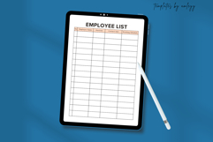 Employee List Template | Editable Canva Staff Directory Product Image 4