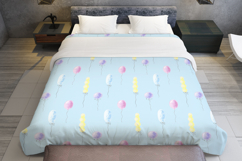 Balloons Watercolor Seamless Patterns Pink Purple Blue Product Image 7