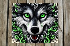 Embroidery wolf | 8 skinny tumbler Sublimation designs Product Image 7