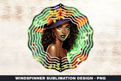Halloween Witch Wind Spinner Sublimation Design Product Image 1