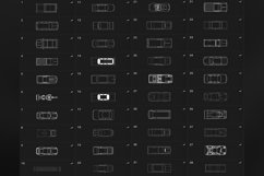 150 Procreate Vehicles top view Stamp Brushes Product Image 6