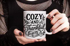 Cozy And Thankful Svg, Thanksgiving Svg, Cozy Season Svg. Product Image 8