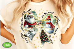 It&#039;s The Most Wonderful Time Of The Year PNG, Christmas Bow Product Image 3