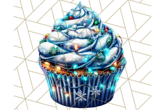 Christmas Cupcake PNG Clipart, Cute Food PNG, Holiday Treat Product Image 3