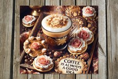Watercolor Coffee | 4 Sublimation Tumbler Designs PL2 Product Image 3