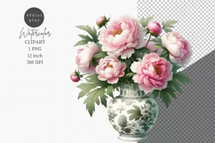 Peonies clipart, Flowers clipart, Flowers Product Image 1