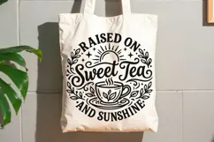 Raised On Sweet Tea And Sunshine Svg, Tea Lover Svg. Product Image 8