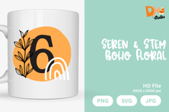 Seren &amp; Stem Boho Floral Monogram Product Image 1