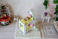 Miniature bunk bed digital file 1:12 dollhouse furniture Product Image 7