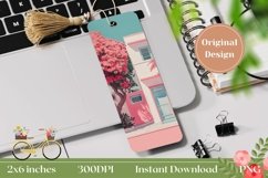 Summer Pink Bookmark Design, Printable Bookmark Sublimation Product Image 1