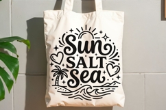 Sun Salt Sea Svg, Summer Vibes Svg, Beach Vacation Svg. Product Image 8
