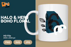 Halo &amp; Herb Boho Floral Monogram Product Image 1
