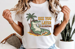 See You Later Alligators PNG, Funny Retro Summer Sublimation Product Image 6