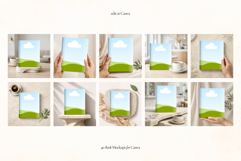 40 Editorial Book Cover Mockups for Canva Product Image 7