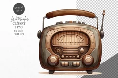Radio clipart, Vintage clipart, Old clipart Product Image 1