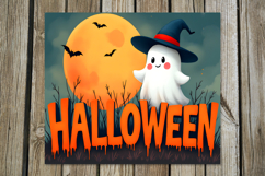 Cute ghost 2 | Funny Halloween Skinny tumbler sublimation P2 Product Image 3