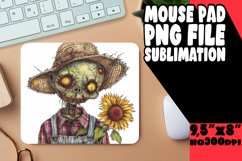 Mouse Pad: Halloween Scarecrow Design PNG Product Image 1