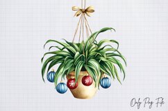 Cozy Christmas Houseplant Clipart PNG Product Image 1