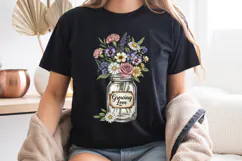 Growing Love PNG, Vintage Floral Sublimation Design Product Image 7