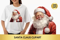 santa claus clipart, christmas clipart sublimation Product Image 1