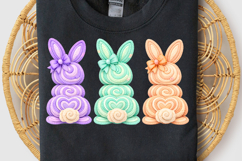 Bunny Coquette Bow PNG, Faux yarn Bunny PNG, Coquette Easter Product Image 2