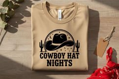Cowboy Hat Nights Svg, Western Cowgirl Svg, Country Music Product Image 5