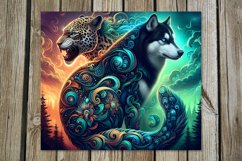 Fairy tale Wolf | 8 skinny tumbler Sublimation designs Product Image 7