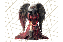 Gothic Christmas Clipart Dark Holiday PNG, Dark Christmas Product Image 3