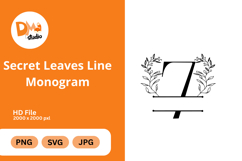Secret Leaves Line Monogram Product Image 1