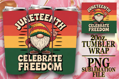 Bright love 20oz tumbler wrap, Juneteenth Product Image 1