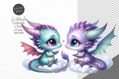 Dragons clipart, Fantasy clipart, Nursery clipart Product Image 1