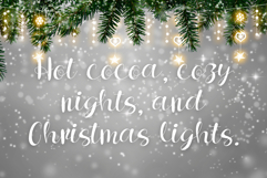 Frosty Christmas is a charming handwritten script Product Image 7