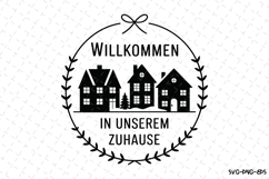 Willkommen in Unserem Zuhause Svg | Christmas Svg | Svg File Product Image 1