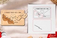 Valentine's Day Couple Keychains Laser Cut | Glowforge | SVG Product Image 2