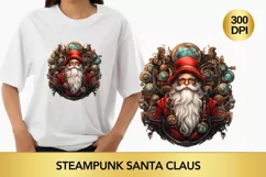 Steampunk Santa Claus Clipart, Santa Claus steampunk png Product Image 1