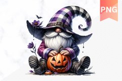 Halloween Gnome Sublimation - Clipart PNG Design Product Image 1
