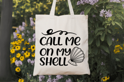 Call Me on My Shell SVG Design, Summer &amp; Beach SVG Design Product Image 7