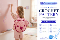 Bear Backpack Crochet Pattern PDF Product Image 2