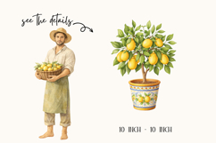 Essence of Sicily Watercolor Clipart Collection Product Image 7